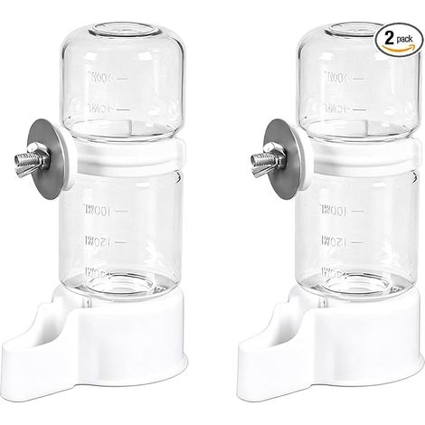 Abreuvoir Automatique pour Petits Animaux 90 ML pour Cage à Oiseaux et Lapins, Abreuvoir Oiseaux Cage, Abreuvoir Oiseaux et Distributeur Eau Lapin (1/5)