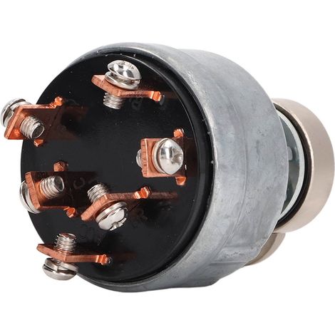 Démarreur Interrupteur 6 Broches avec Capot de Protection, 2 Clés pour Pelle Kato HD200 (1/5)