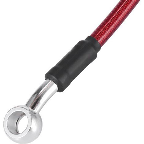 Tuyau de frein 200cm 78.74" Moto Frein Embrayage Huile Tuyau Ligne Tube Rouge (1/5)