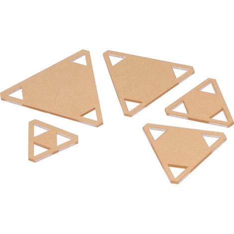 5 Modèles de Poinçons Triangles en Plastique pour Artisanat et Décoration (1/5)