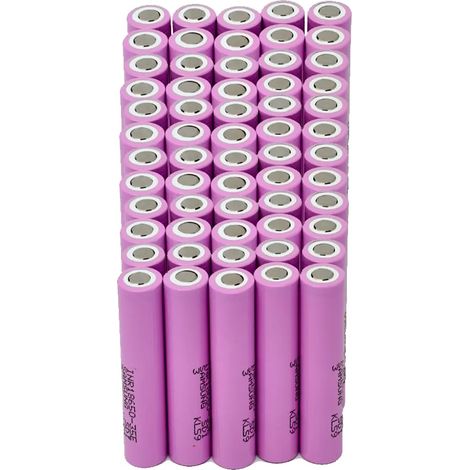 18650-Akku, 3500 mAh Kapazität, 15 A maximaler Entladestrom, 60 Stück (1/2)