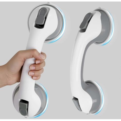 BARKBUSTERS Barres d'appui de douche (lot de 2) de 30 cm avec ventouses robustes pour une utilisation dans la baignoire et la salle de bain (1/5)