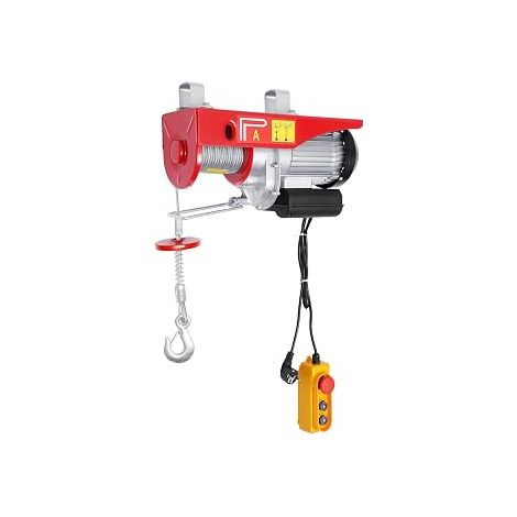 Treuil électrique 1450 W Moteur en cuivre 400 kg jusqu'à 800 kg Palan à câble simple / double boucle Hauteur de levage 20 m Palan à chaîne pour garage, entrepôt, usine (1/5)