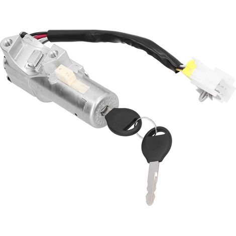 Ensemble cylindre de serrure d'allumage et serrure de porte pour Nissan Navara D22 (mars 1997 à mai 2006), en ABS et métal. (1/5)