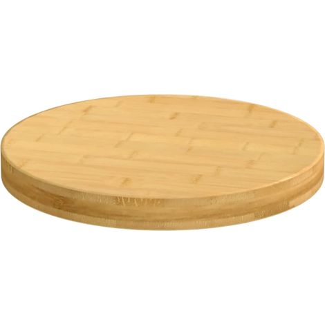 Maison Exclusive - Tischplatte Ø40x4 cm Bambus (1/4)