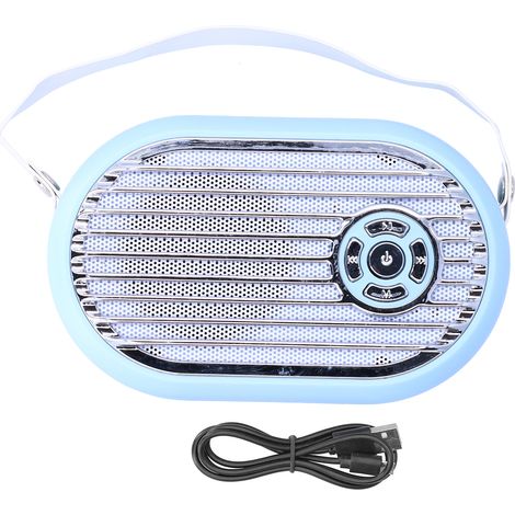 Enceinte Bluetooth Portable Mini Sada Q6 - Haut-parleur Sans Fil pour Bureau et Multimédia - Bleu (1/5)