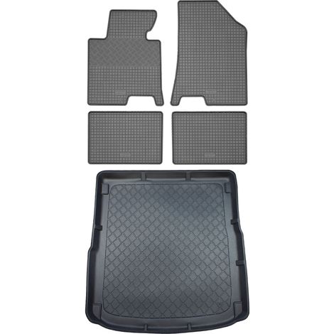 Set di tappetini in gomma per auto e tappetino per bagagliaio per Hyundai i40 CW Kombi (5 porte) dal 07.2011 (1/5)