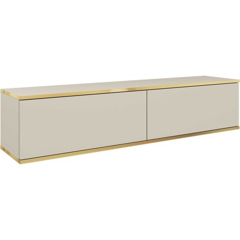 Selsey Mucalma - TV-Element hängend, Beige / Gold, 135 cm (1/3)
