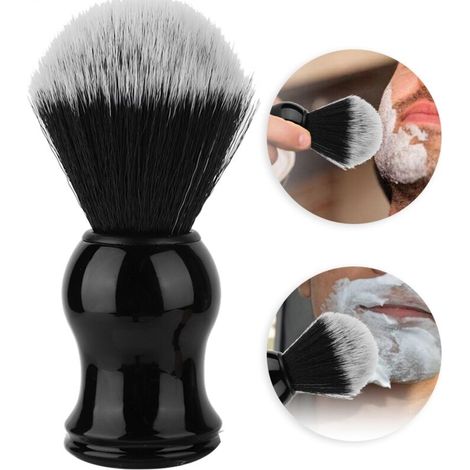 Tragbare Bartbürste für Herren – Ergonomischer Griff und weiche Borsten für Barbiere 02 (1/5)
