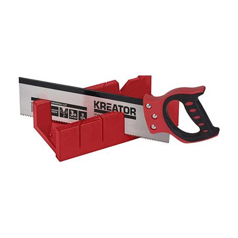 Kit serrucho con guia ingletar 30x10x8cm krt809001 kreator (1/3)