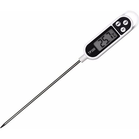 Thermomètre de cuisine numérique Thermomètre alimentaire Sonde longue instantanée Thermomètre grand écran LCD de 5 secondes (1/4)
