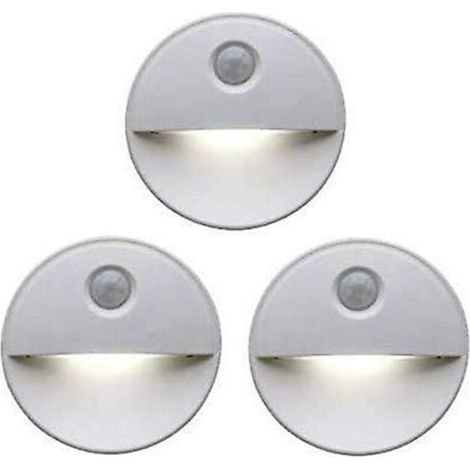 Veilleuse LED détecteur de mouvement Teinte induisant le sommeil grâce aux ampoules LED Fonctionnement sans fil Parfait pour les armoires de salle de bain, les escaliers et plus (1/4)