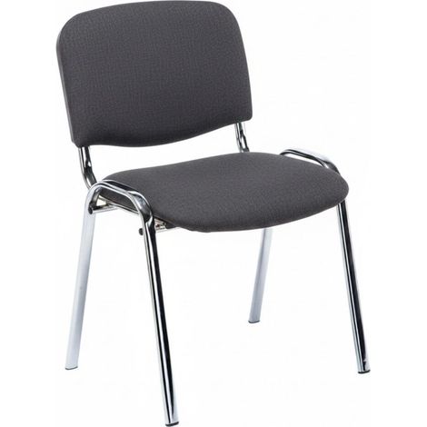 Sillas de escritorio - Pack 4 Sillas Chrome Ofis - Gris oscuro