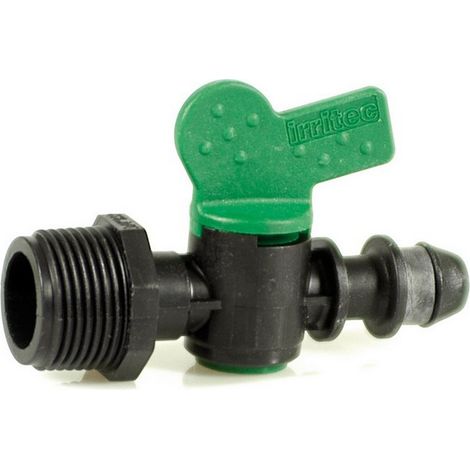 50PZ RACCORDO PER TUBO IN POLIETILENE VALVOLA FILETTO MASCHIO CON GOMMINO mis. 3
