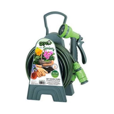 SET MICRO TUBO D'IRRIGAZIONE  11 MM LINEA SPRING Misura: tubo 10 mt