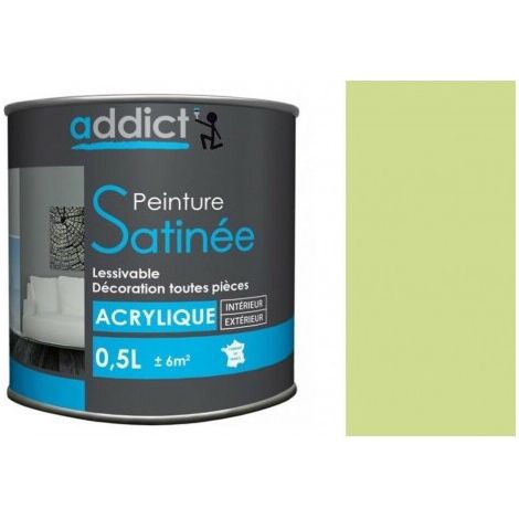 Acrylfarbe für verschiedene Untergründe, Satin Anis, 0,5 Liter.