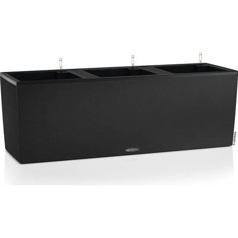 Jardinière TRIO Stone 30 ALL-IN-ONE Noir graphite LECHUZA (1/5)