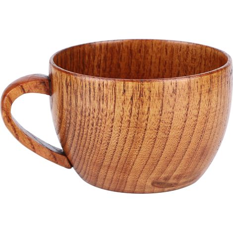 Natürlicher Holzbecher für Kaffee, Bier oder Frühstück – umweltfreundlicher Behälter für heiße und kalte Getränke (1/5)