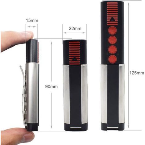 Télécommande 4 canaux 868.8 MHz, lot de 2 pièces pour fixation compatible, modèle TX-03-868-4 (1/4)