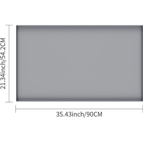 Tapis silicone résistant à la chaleur 36 pouces, housse anti-poussière adapté pour plancha barbecue Blackstone