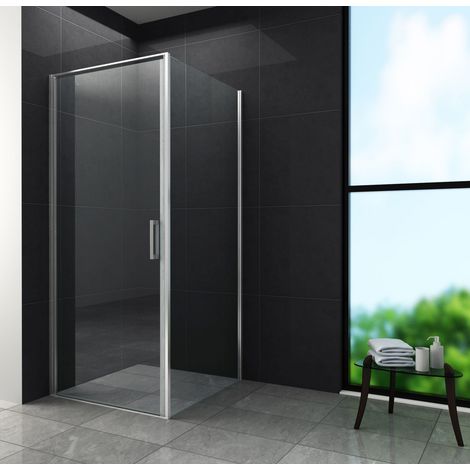 Duschkabine CASSETTA (chrom) 100 x 100 x 195 cm ohne Duschtasse (1/5)