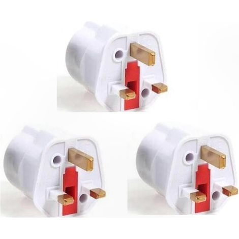 Universal-Reiseadapter – 3er-Packung mit Steckern für Großbritannien und die EU, Stromwandler für britische und europäische Stecker (1/5)