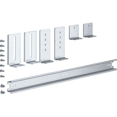 Rail DIN règlable univers 2 travées pour largeur 500mm (UZ02B3)