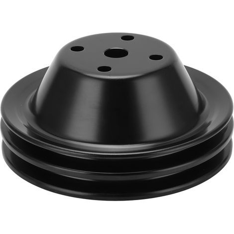 Polea de cigüeñal larga de doble ranura, repuesto para bomba de agua, para motores Chevy Small Block SBC 262, 350 y 400. (1/5)