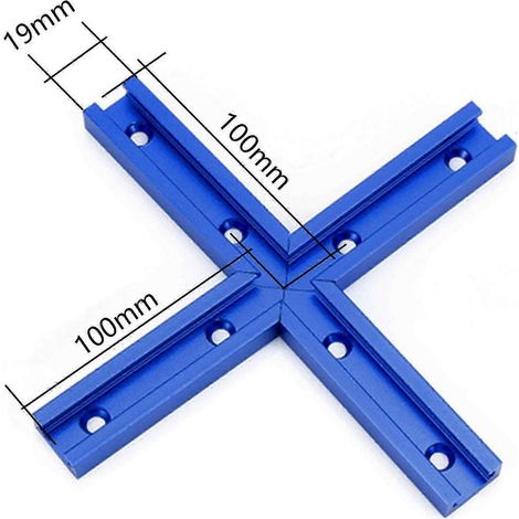 Outil de serrage pour rail en T pour le travail du bois, adapté à un usage domestique et industriel. Serre-joints pour rail d'onglet compatibles avec le ponçage et l'assemblage. Matériau durable. WHBY (1/4)