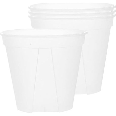 de 4 pots de fleurs transparents en PP pour objets d art Ø