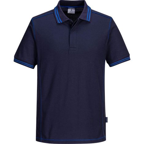 Polo Bicolor Essential para Empresas - Comodidad y Estilo / Marino Azulina / XXL (1/2)
