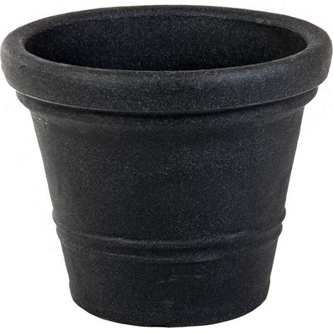 Blumenkübel anthrazit Blumentopf Pflanzkübel Pflanztopf Pflanzgefäß Übertopf TOP - ohne Ornament