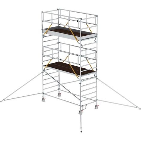 MUNK Rollgerüst SG mit Doppelplattform 1,35x3,00m und Ausleger 6,47m AH