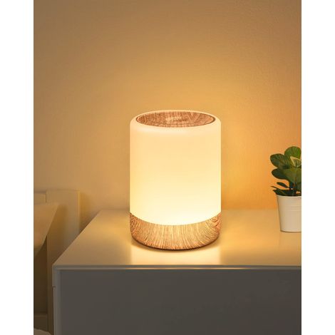 Lampe tactile à intensité variable, veilleuse LED RGB à 256 couleurs chaudes pour enfants, batterie rechargeable USB 2200 mAh avec fonction mémoire