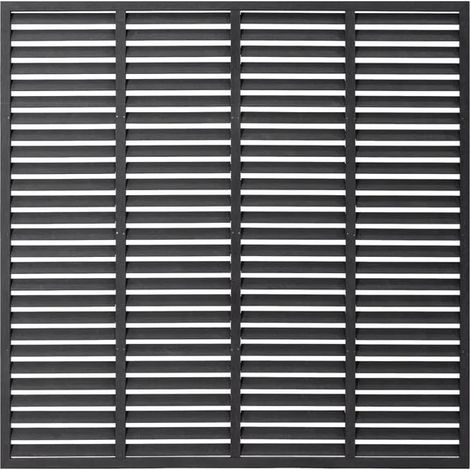 Clôture à persiennes en WPC gris 180x180 cm