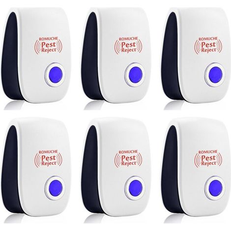 Ultraschall Mäuse- und Rattenabwehr 6er Set - Ultraschall Mückenabwehr - Ultraschall Abwehr - Ultraschall Anti Mücken - Ultraschall Maus - Ameisenabwehr - Mäuseabwehr - Spinnenabwehr - Ultraschall Rat
