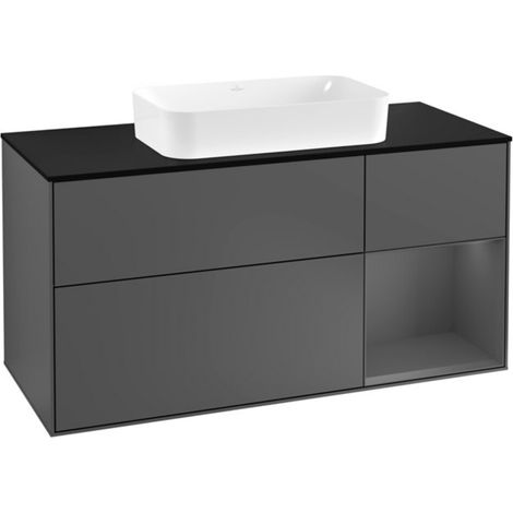 V&B Waschtischunterschrank Finion 120cm, Pl b m, Rg r A m, Anthrac. m (1/2)
