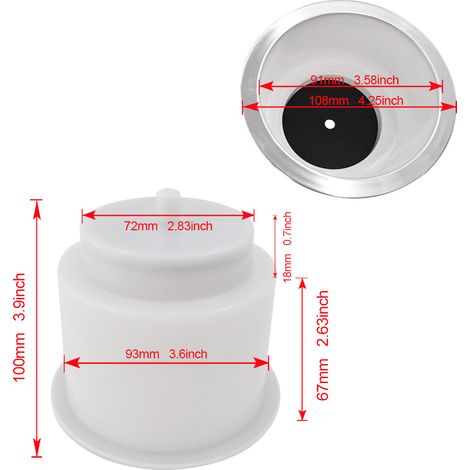 White Nylon Cup Holder/Plastic Cup Tray for Marine/RV Hardware - White Edging Cup Holder - 1 (1/3)