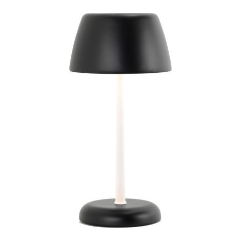 Lampada Smart Trilli Wi-Fi Zafferano - Led Ricaricabile, Touch, App Wi-Fi, Ceramica Decorata Bianca e Nera (1/4)