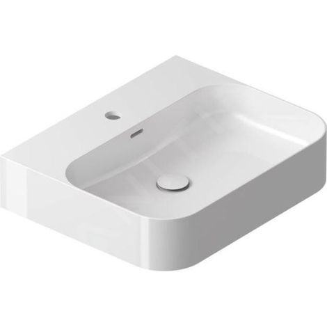 Ravak Ceramic - Vasque, 55x45 mm, avec trop-plein, un trou pour robinetterie, blanc XJX01155006 (1/5)