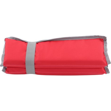 Tapis de sol pliable imperméable pour camping, pique-nique et plage - Doux et confortable - Rouge (1/5)