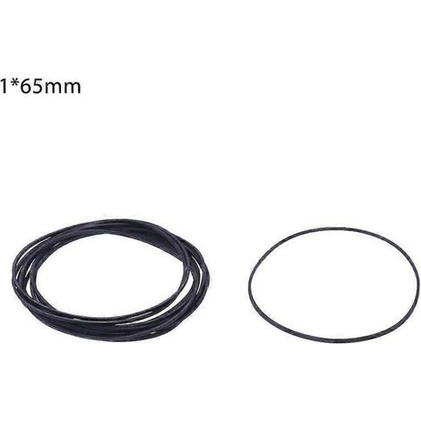 Courroie caoutchouc de remplacement pour tourne-disques à entraînement par courroie - 65mm pliable en deux (1/4)