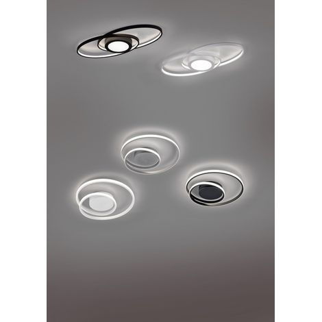 Plafón Led Espiral Blanco Zibal 22w Regulable Ø39 cm Trio Lighting (1/3)