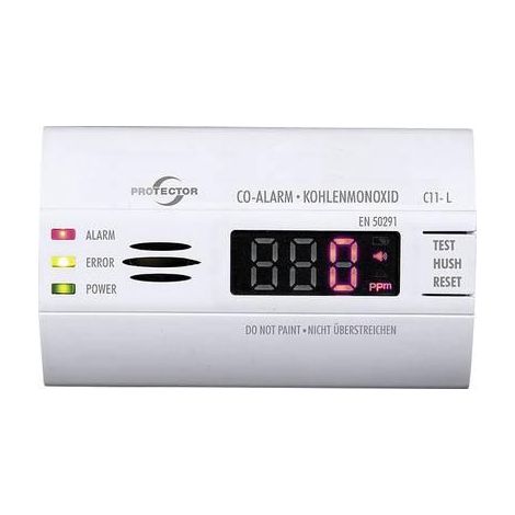 protector C11-L detector de monóxido de carbono blanco