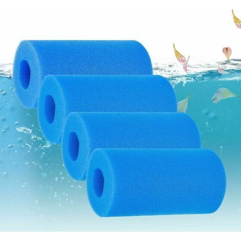 Esponja de filtro tipo A de 1020 cm, espuma de filtro reutilizable para piscinas (4 unidades), filtro de esponja de cartucho, filtro de espuma para piscinas, esponja de filtro para peceras, esponja de (1/5)