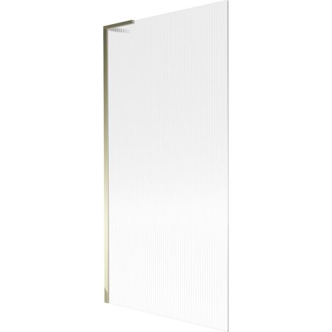 Paroi de baignoire 1 volet Mexen Next L 90 x 150 cm, rayures, doré - 895-090-000-03-09-50 (1/5)