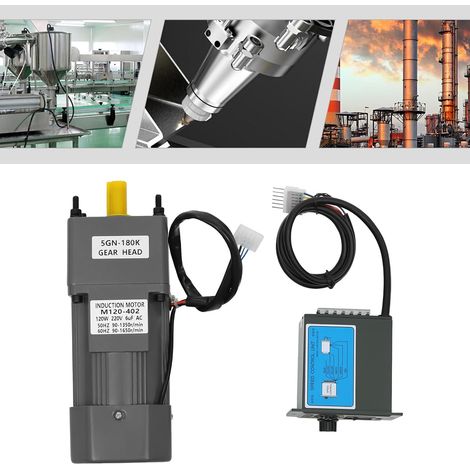 120W Stufenlos Regelbarer AC Getriebemotor 180K für industrielle Automatisierung und Steuerung zuverlässiger Drehzahlmotor für Profi Anwendungen (1/5)