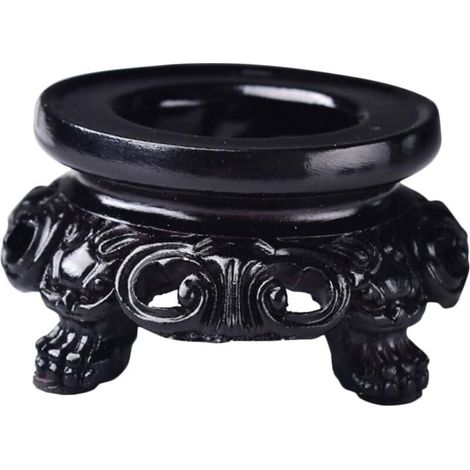 Support pour boule de cristal en résine – socle décoratif élégant et stable pour collection, finition lisse et design intemporel