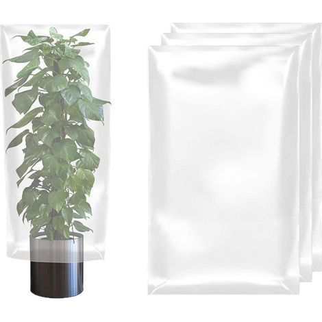 Dicke, 0,1 mm starke, transparente PE-Winterschutzabdeckung, 80 x 110 cm, wasserdichte Isolierabdeckung für Gemüse und kleine Sträucher (1/5)