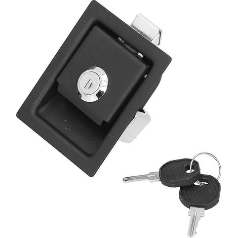 Serrure de sécurité pour porte, en alliage de zinc, avec 2 clés, pour camping-cars, pour installation domestique et usage quotidien.-AquaForge (1/5)